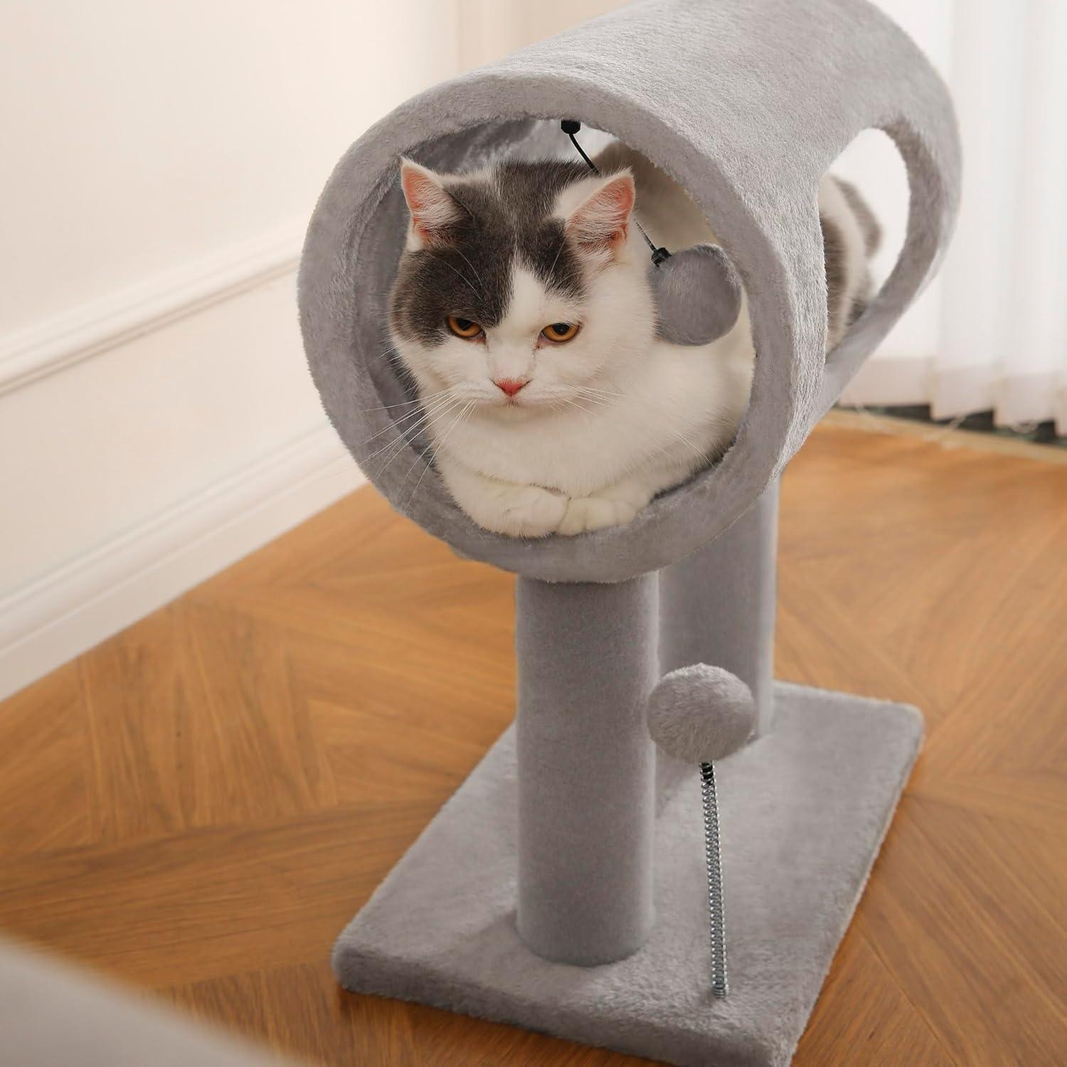 Cat Tree With Tunnel Bed & Scratching Post Cat Tower