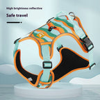 Reflective Dog Harness & Leash Set – No-Pull Chest Back Strap for Walking