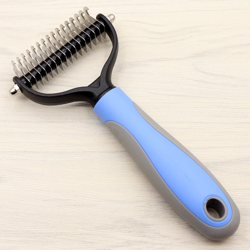 Pet Long-haired Dogknot Comb Double-sided Blade Dog - PawXora
