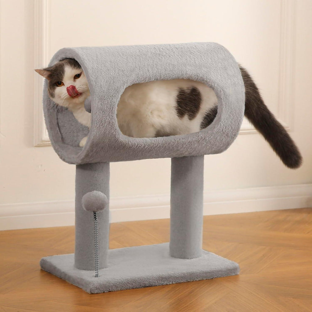 Cat Tree With Tunnel Bed & Scratching Post Cat Tower