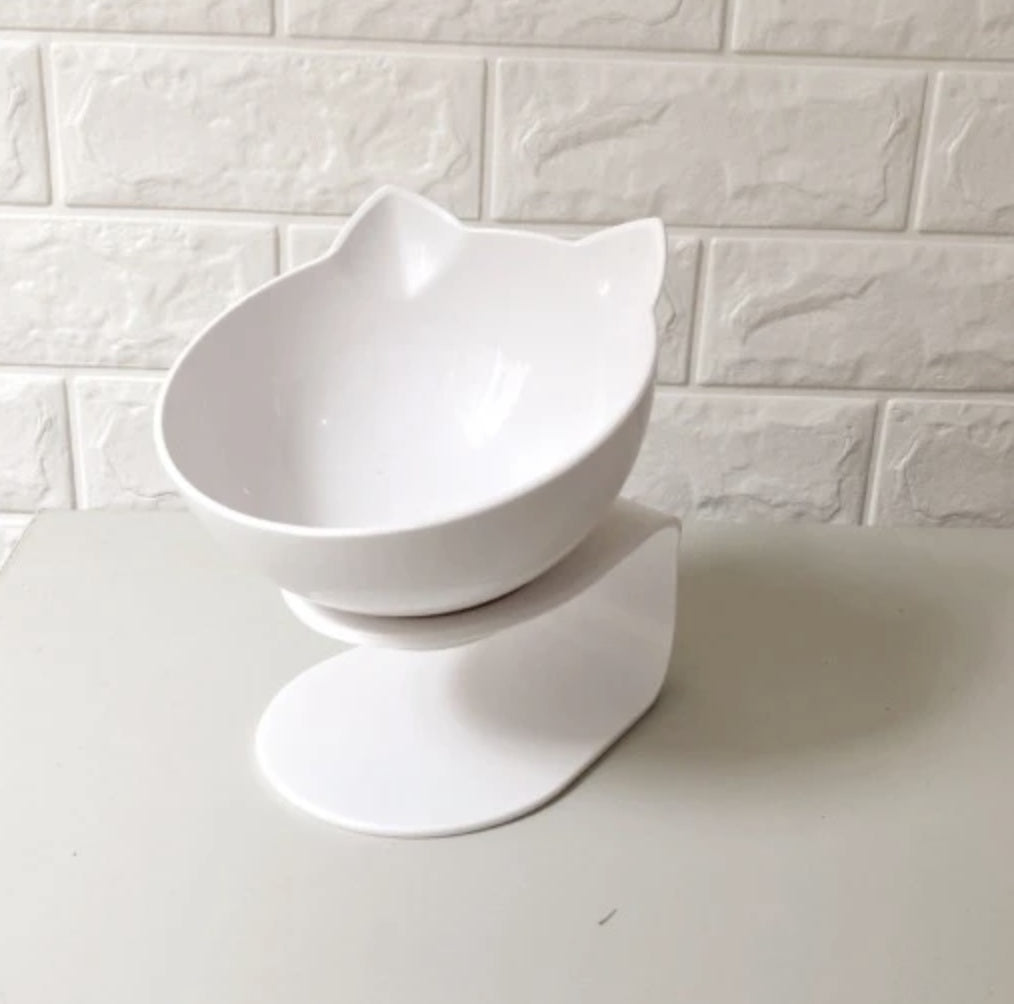 Slanted Double Cat Bowl - Improved Digestion & Neck Comfort