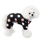 Polka Dot Dog Coat – Warm Cotton Winter Jacket for Small & Medium Dogs