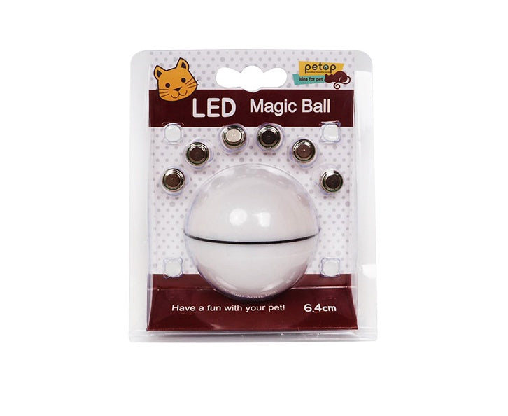 Interactive LED Chase Ball for Dogs & Cats – 360° Auto-Rolling Smart Pet Toy