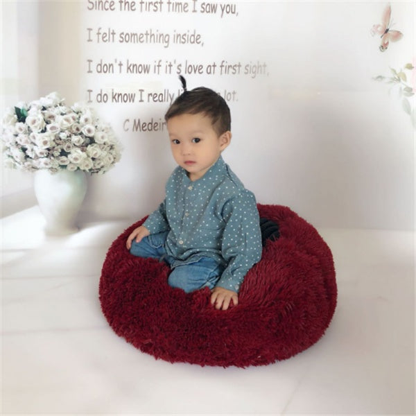 Calming Dog & Cat Bed – Anti-Anxiety Plush Orthopedic Pet Bed for Deep Sleep