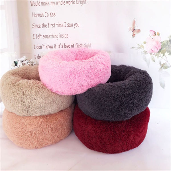 Calming Dog & Cat Bed – Anti-Anxiety Plush Orthopedic Pet Bed for Deep Sleep