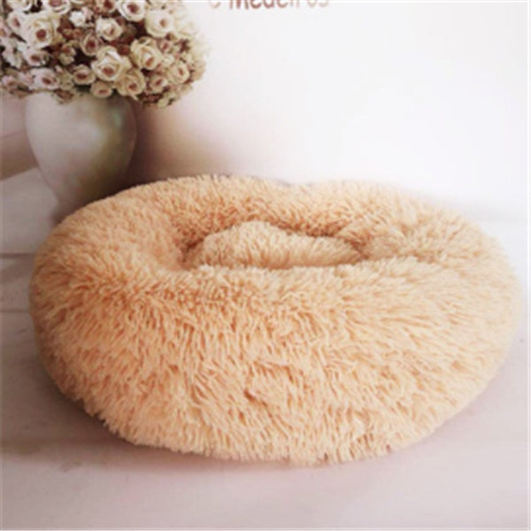 Calming Dog & Cat Bed – Anti-Anxiety Plush Orthopedic Pet Bed for Deep Sleep