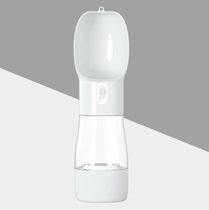Portable Dog Water Bottle & Food Container – 2-in-1 Travel Pet Feeder