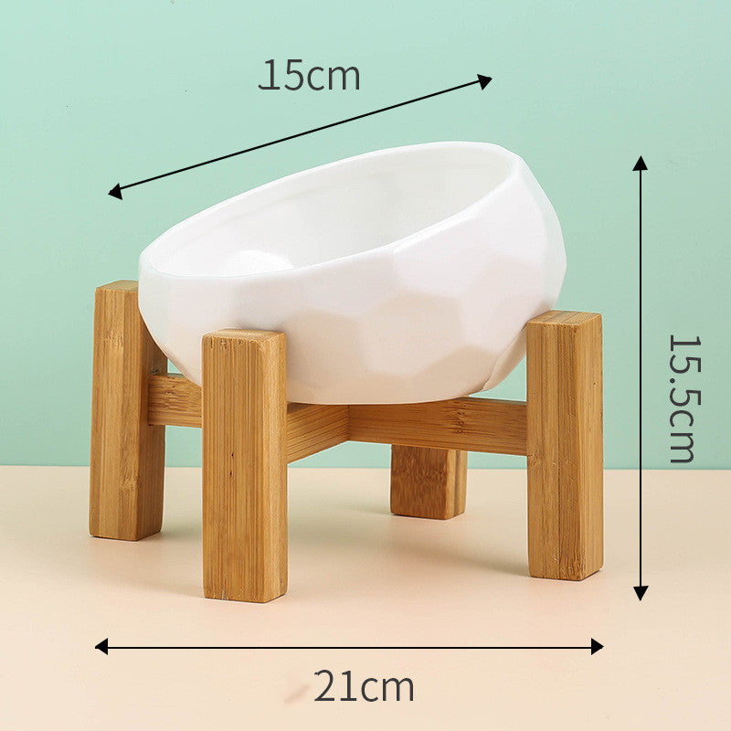 Ceramic Cat & Dog Bowl Oblique Mouth