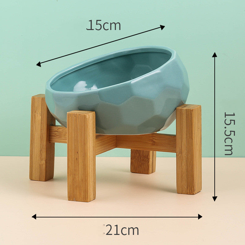 Ceramic Cat & Dog Bowl Oblique Mouth