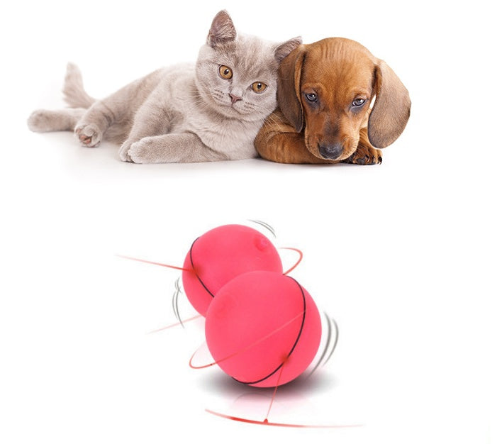 Interactive LED Chase Ball for Dogs & Cats – 360° Auto-Rolling Smart Pet Toy