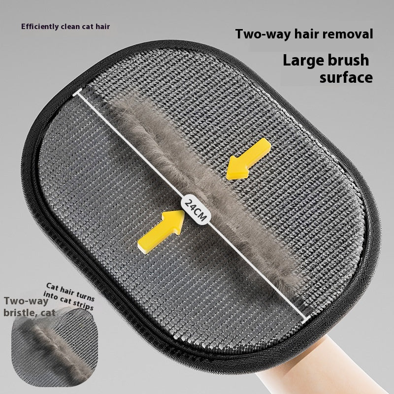 2-in-1 Electrostatic Cat Grooming & Hair Removal Glove