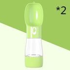 Portable Dog Water Bottle & Food Container – 2-in-1 Travel Pet Feeder