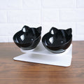 Slanted Double Cat Bowl - Improved Digestion & Neck Comfort
