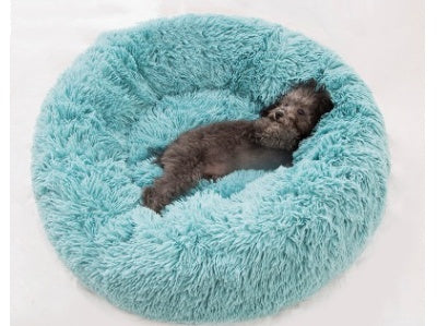 Calming Dog & Cat Bed – Anti-Anxiety Plush Orthopedic Pet Bed for Deep Sleep