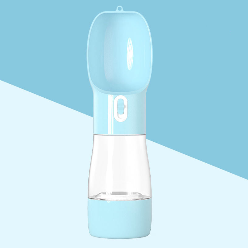 Portable Dog Water Bottle & Food Container – 2-in-1 Travel Pet Feeder