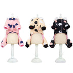 Polka Dot Dog Coat – Warm Cotton Winter Jacket for Small & Medium Dogs