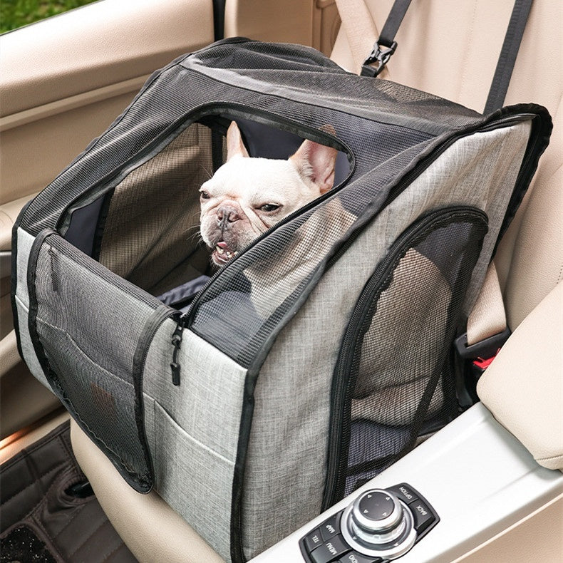 Foldable Waterproof Dog Car Mat – Non-Slip Pet Seat Cover for Back Seat & Trunk
