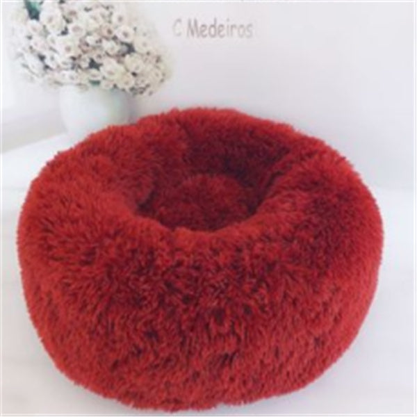 Calming Dog & Cat Bed – Anti-Anxiety Plush Orthopedic Pet Bed for Deep Sleep