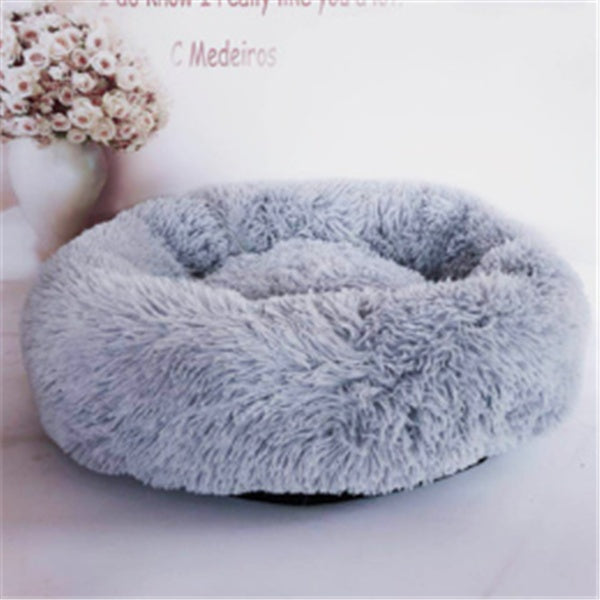 Calming Dog & Cat Bed – Anti-Anxiety Plush Orthopedic Pet Bed for Deep Sleep