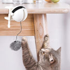Smart Auto-Lift Electric Cat Toy: The Ultimate "Hands-Free" Hunter