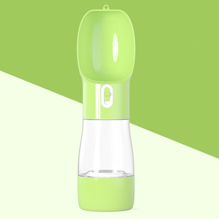 Portable Dog Water Bottle & Food Container – 2-in-1 Travel Pet Feeder
