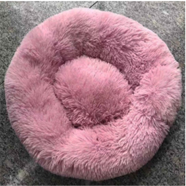 Calming Dog & Cat Bed – Anti-Anxiety Plush Orthopedic Pet Bed for Deep Sleep