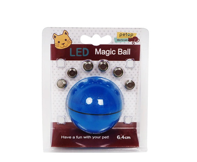 Interactive LED Chase Ball for Dogs & Cats – 360° Auto-Rolling Smart Pet Toy