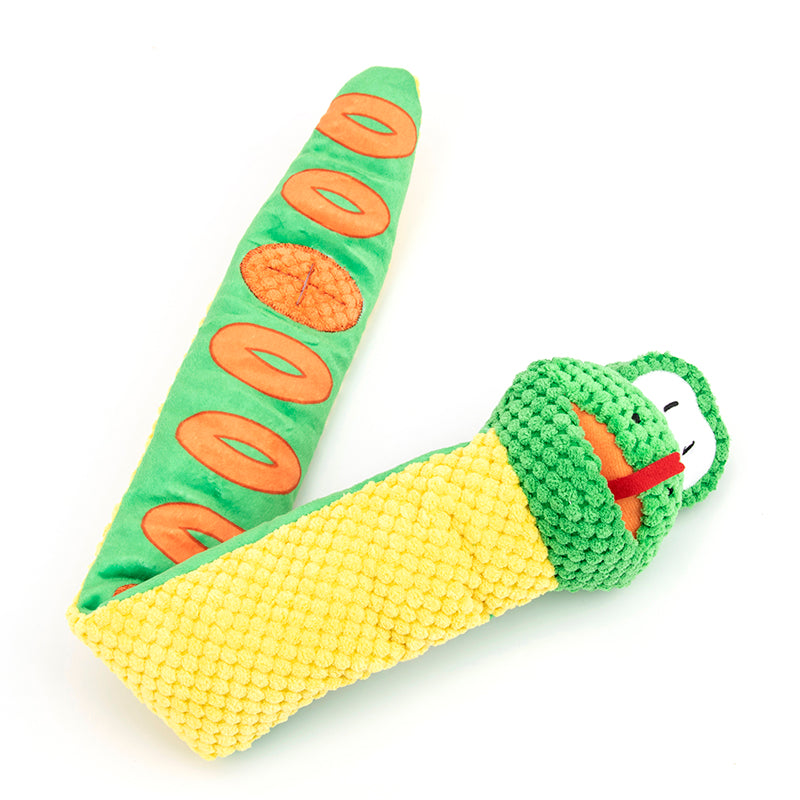 2-in-1 Interactive Snake Snuffle & Squeaky Puzzle Toy for Pet