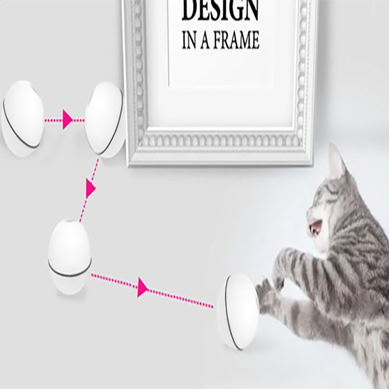 Interactive LED Chase Ball for Dogs & Cats – 360° Auto-Rolling Smart Pet Toy
