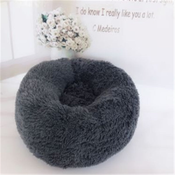 Calming Dog & Cat Bed – Anti-Anxiety Plush Orthopedic Pet Bed for Deep Sleep