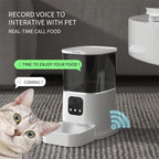 Smart WiFi Pet Feeder 6L – App Control, Timer & Video Camera