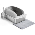 Large Cat Litter Box For Big Cats, Scoop And Mat Included