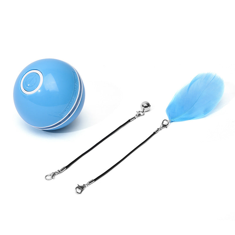 Interactive LED Chase Ball for Dogs & Cats – 360° Auto-Rolling Smart Pet Toy