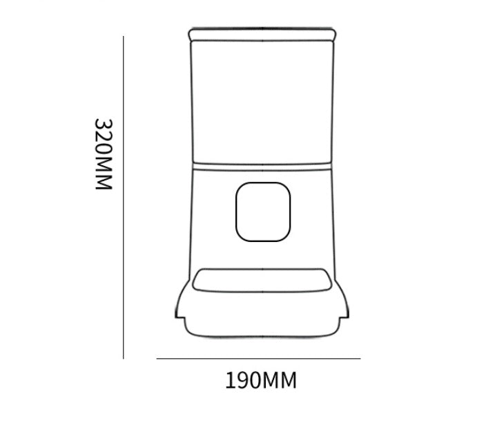Smart WiFi Pet Feeder 6L – App Control, Timer & Video Camera
