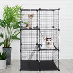 3 Tier Cat Playpen Cage Metal Indoor Cat House