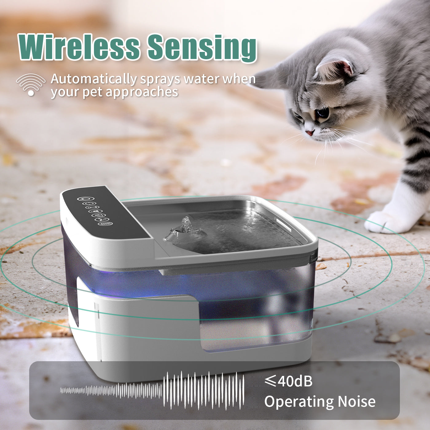 Ultra-Quiet Smart Pet Water Fountain
