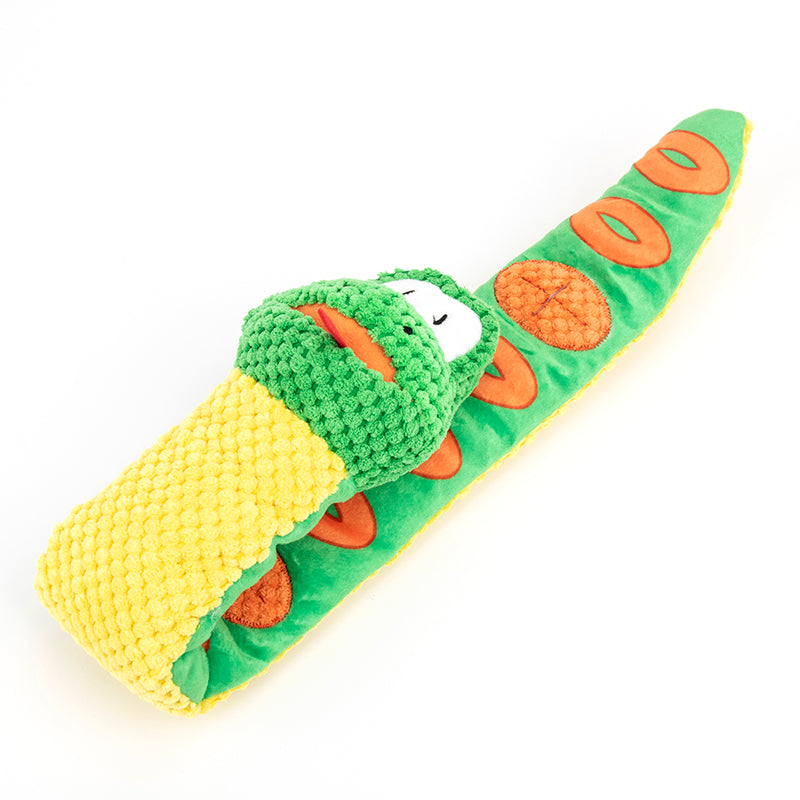 2-in-1 Interactive Snake Snuffle & Squeaky Puzzle Toy for Pet