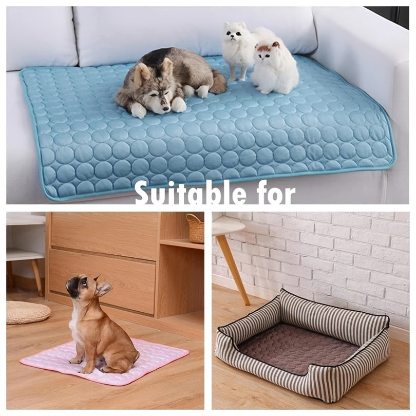 Extra Large Dog Cooling Mat – Ice Pad Blanket for Dogs & Cats, Summer Pet Bed