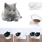 Slanted Double Cat Bowl - Improved Digestion & Neck Comfort