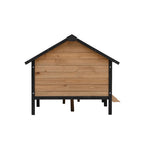 Grand Cabin Luxury Outdoor Wooden Kennel with Sun Porch