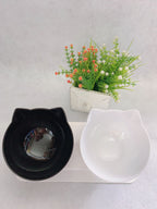 Slanted Double Cat Bowl - Improved Digestion & Neck Comfort