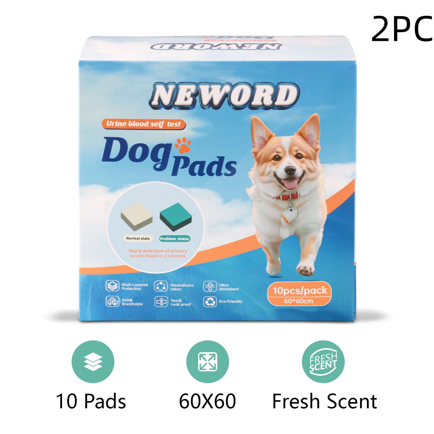 Dog Training Pee Pad – Absorbent Puppy Urine Mat for Indoor Potty Training