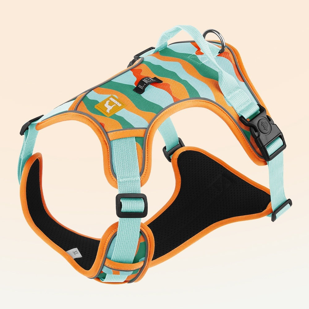 Reflective Dog Harness & Leash Set – No-Pull Chest Back Strap for Walking