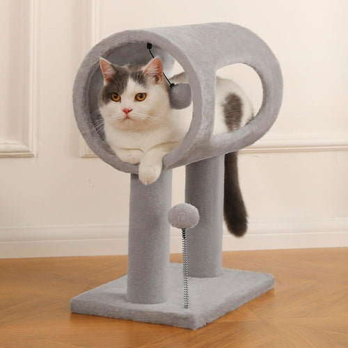 Cat Tree With Tunnel Bed & Scratching Post Cat Tower