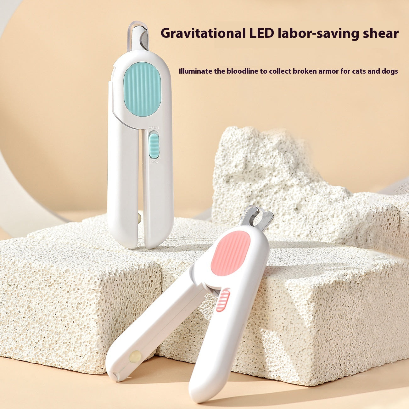 Pet LED Labor-saving Cat Nail Scissors - PawXora
