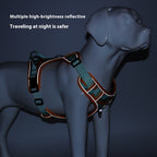 Reflective Dog Harness & Leash Set – No-Pull Chest Back Strap for Walking