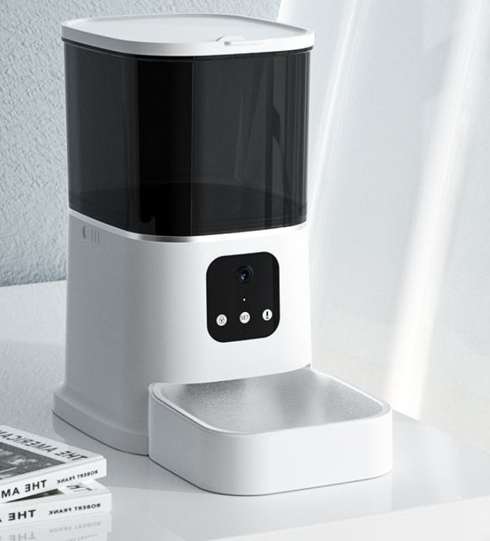 Smart WiFi Pet Feeder 6L – App Control, Timer & Video Camera