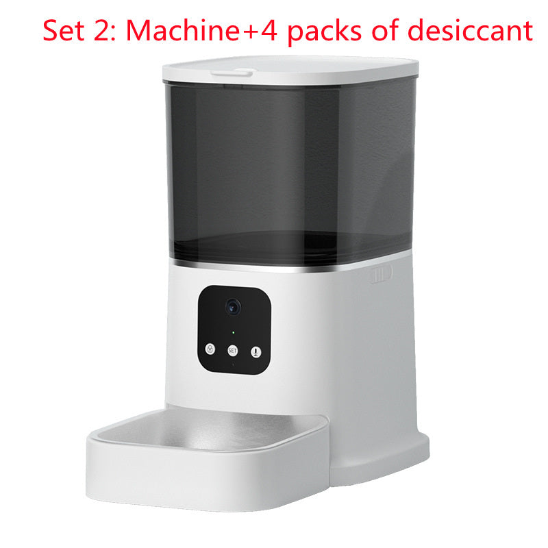 Smart WiFi Pet Feeder 6L – App Control, Timer & Video Camera